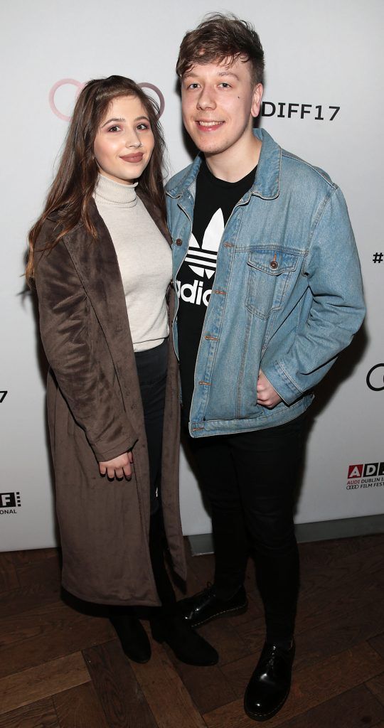 Rachel O Connor and Adam Buckley pictured at the official Audi After Party at Lemon and Duke following the gala screening of 'Free Fire' as part of the Audi Dublin International Film Festival (Picture by Brian McEvoy).