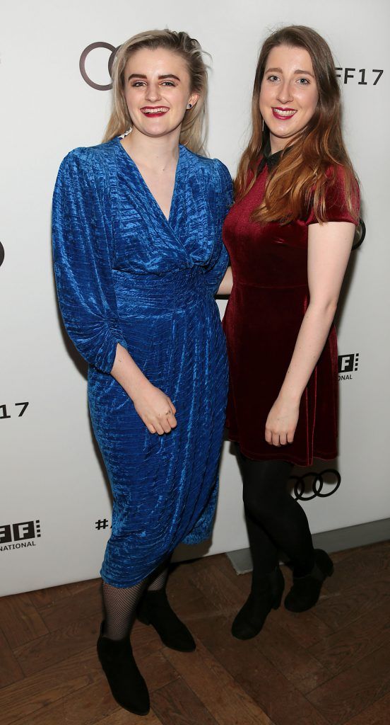Sorcha Fitzgerald and Laura Keown pictured at the official Audi After Party at Lemon and Duke following the gala screening of 'Free Fire' as part of the Audi Dublin International Film Festival (Picture by Brian McEvoy).