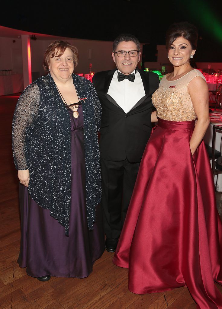 Teresa Borza, Giovanni Borza and Rita Macari at the Club Italiano Irlanda Ball 2017 at the Mansion House, Dublin (Picture by Brian McEvoy).