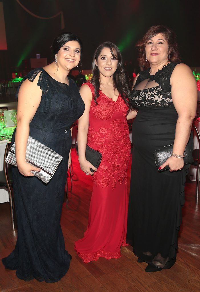 Assunta Dinardi, Pina Borza and Antoinette Borza at the Club Italiano Irlanda Ball 2017 at the Mansion House, Dublin (Picture by Brian McEvoy).