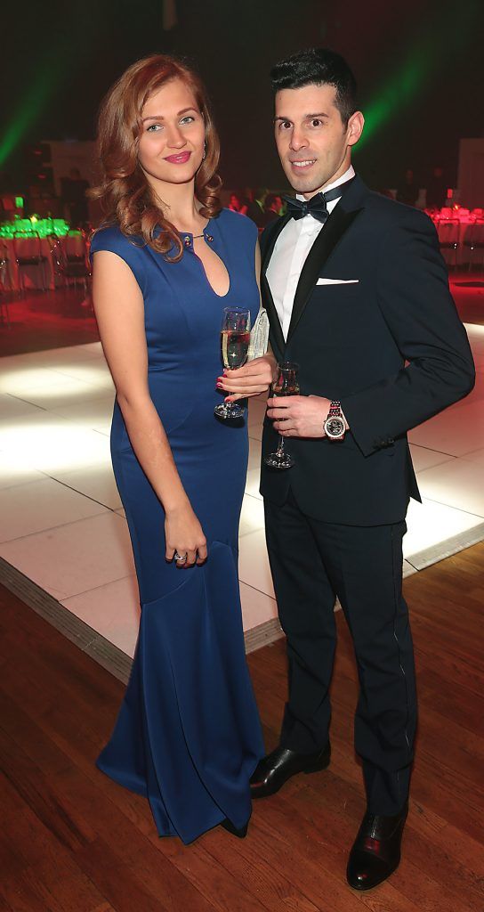 Erika Sadauskaite and Donenico Morelli at the Club Italiano Irlanda Ball 2017 at the Mansion House, Dublin (Picture by Brian McEvoy).