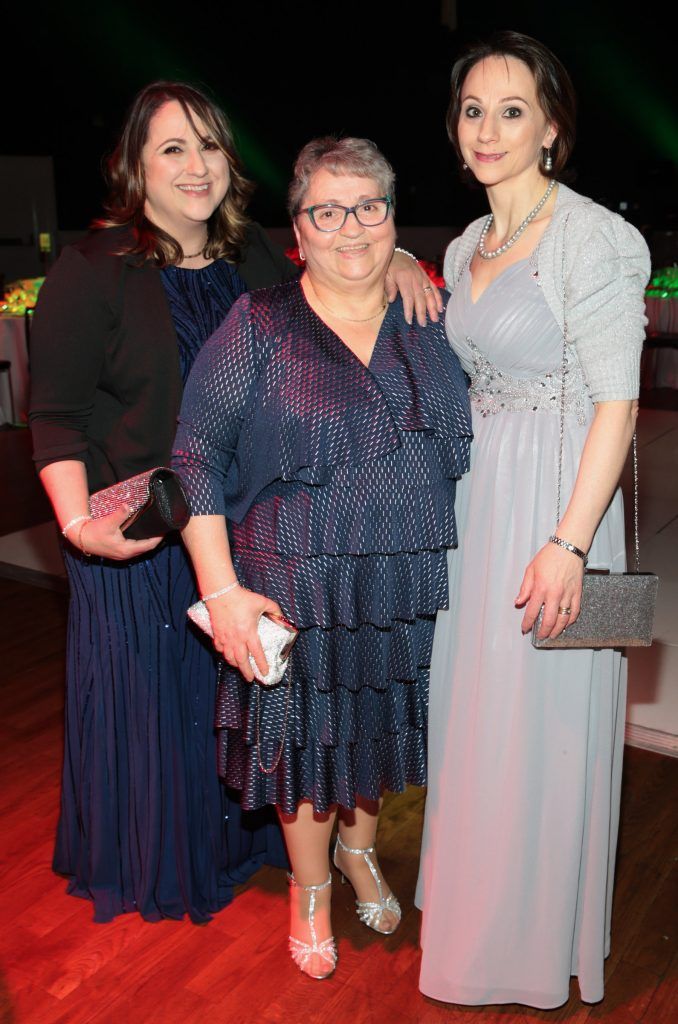 Cirita Borza, Bridget Fanone and Louise Fanone at the Club Italiano Irlanda Ball 2017 at the Mansion House, Dublin (Picture by Brian McEvoy).