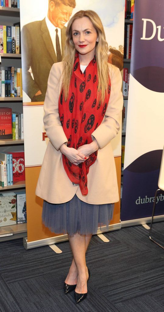 Erica Flanagan at the launch of Ryan Tubridy's book 'Patrick and the President' Illustratred by PJ Lynch at Dubray Books in Grafton Street, Dublin (Picture by Brian McEvoy).