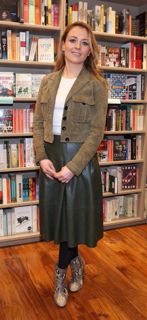 Sharon Brady at the launch of Ryan Tubridy's book 'Patrick and the President' Illustratred by PJ Lynch at Dubray Books in Grafton Street, Dublin (Picture by Brian McEvoy).