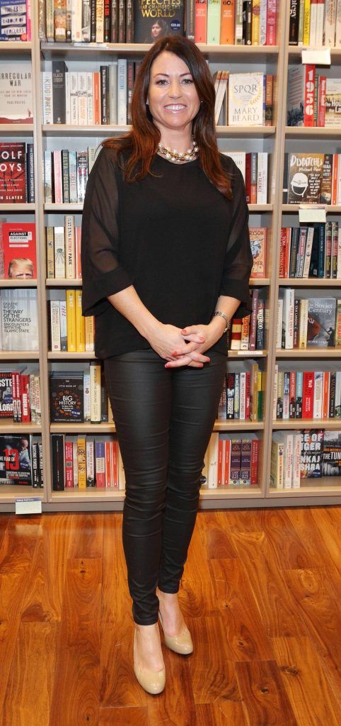 Sarah Solheim at the launch of Ryan Tubridy's book 'Patrick and the President' Illustratred by PJ Lynch at Dubray Books in Grafton Street, Dublin (Picture by Brian McEvoy).