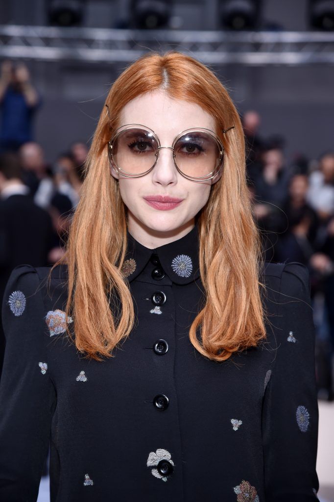 Emma Roberts attends the Chloe show as part of the Paris Fashion Week Womenswear Fall/Winter 2017/2018 on March 2, 2017 in Paris, France.  (Photo by Pascal Le Segretain/Getty Images)