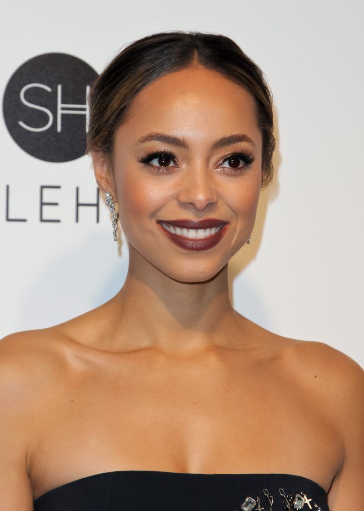 US actress Amber Stevens West poses upon her arrival for the 25th annual Elton John AIDS Foundation's Academy Awards Viewing Party on February 26, 2017 in West Hollywood, California. (Photo  TIBRINA HOBSON/AFP/Getty Images)