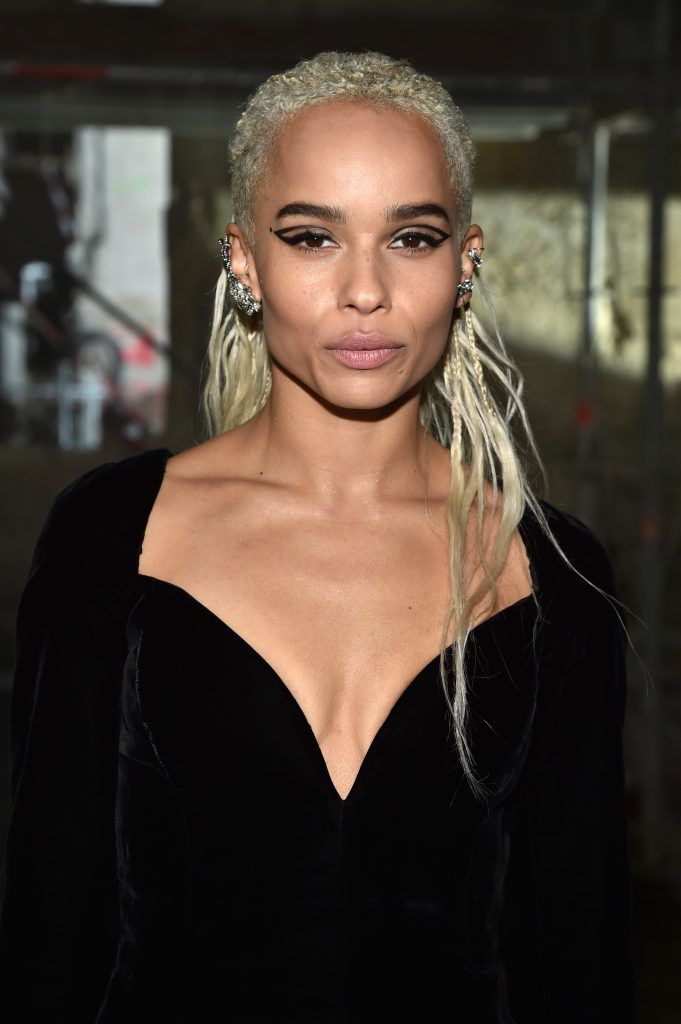 Zoe Kravitz attends the Saint Laurent show as part of the Paris Fashion Week Womenswear Fall/Winter 2017/2018 on February 28, 2017 in Paris, France.  (Photo by Pascal Le Segretain/Getty Images)