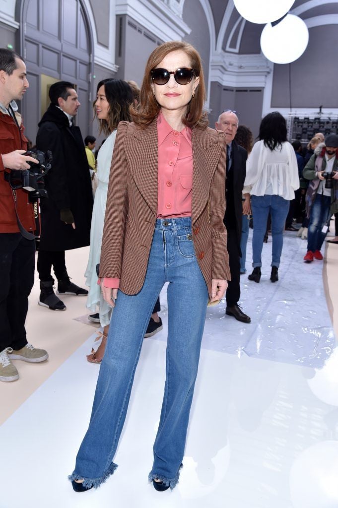 Isabelle Huppert attends the Chloe show as part of the Paris Fashion Week Womenswear Fall/Winter 2017/2018 on March 2, 2017 in Paris, France.  (Photo by Pascal Le Segretain/Getty Images)