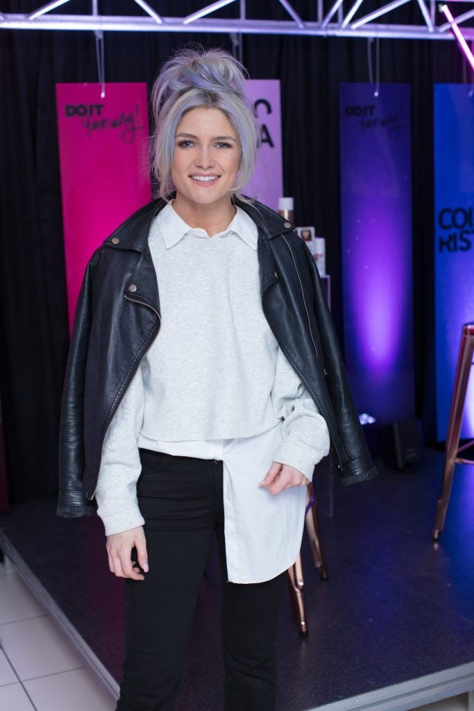 Niamh Cullen pictured at the L’Oréal Paris Colorista launch at the L’Oréal Hair Academy Hatch Street Dublin. Photo: Anthony Woods