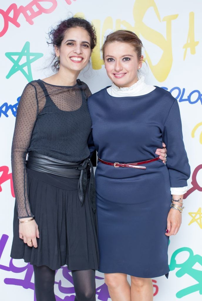 Stephanie Borri and Nicola Murphy pictured at the L’Oréal Paris Colorista launch at the L’Oréal Hair Academy Hatch Street Dublin. Photo: Anthony Woods