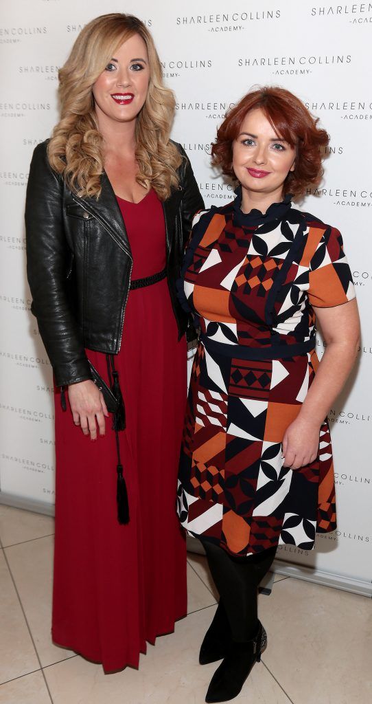 Linda Stinson and Lisa McDermott pictured at the launch of Sharleen Collins Make-Up Academy in Leeson Street, Dublin (Picture: Brian McEvoy).