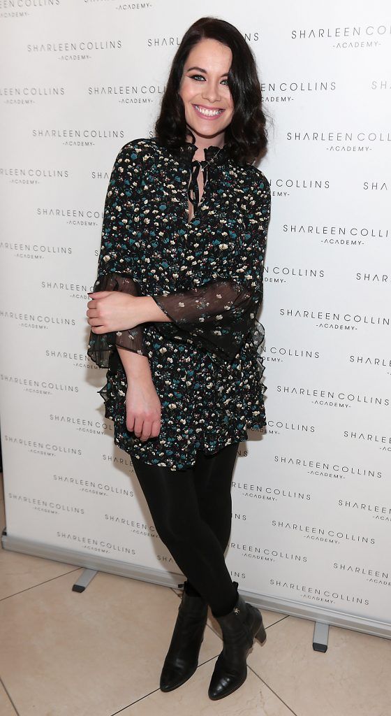 Michelle McGrath pictured at the launch of Sharleen Collins Make-Up Academy in Leeson Street, Dublin (Picture: Brian McEvoy).
