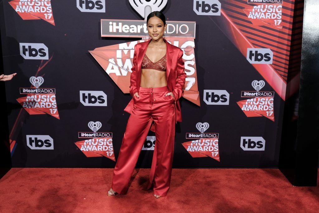 TV personality Karrueche Tran attends the 2017 iHeartRadio Music Awards which broadcast live on Turner's TBS, TNT, and truTV at The Forum on March 5, 2017 in Inglewood, California.  (Photo by Alberto E. Rodriguez/Getty Images)