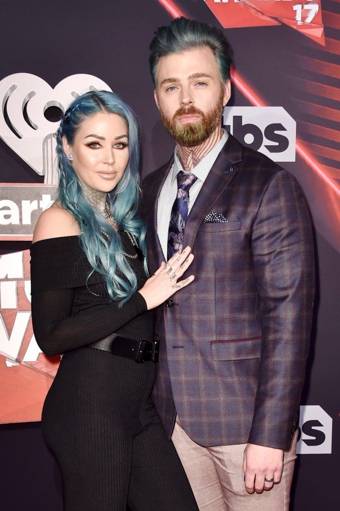 Internet personality Kristen Leanne (L) and Ryan Morgan attend the 2017 iHeartRadio Music Awards which broadcast live on Turner's TBS, TNT, and truTV at The Forum on March 5, 2017 in Inglewood, California.  (Photo by Alberto E. Rodriguez/Getty Images)
