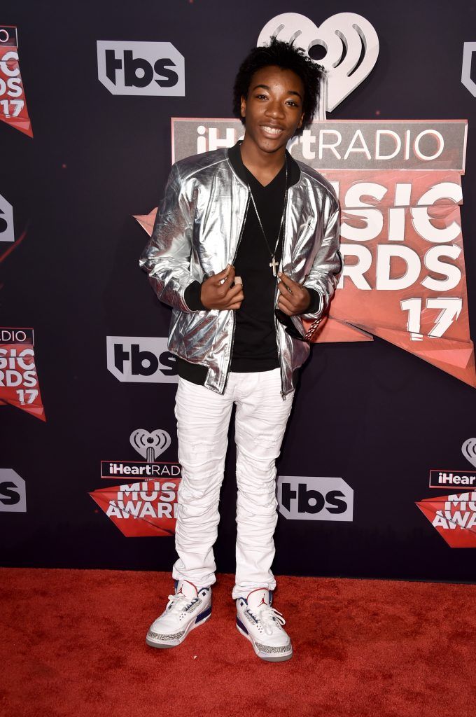 Actor Jaheem Toombs attends the 2017 iHeartRadio Music Awards which broadcast live on Turner's TBS, TNT, and truTV at The Forum on March 5, 2017 in Inglewood, California.  (Photo by Alberto E. Rodriguez/Getty Images)