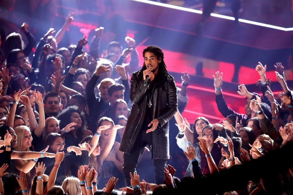 Singer Skip Marley performs onstage at the 2017 iHeartRadio Music Awards which broadcast live on Turner's TBS, TNT, and truTV at The Forum on March 5, 2017 in Inglewood, California.  (Photo by Rich Polk/Getty Images for iHeartMedia)