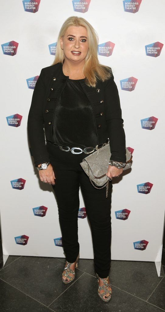 Sharon Hennessey at the opening night of the musical 'The Wedding Singer' at the Bord Gais Energy Theatre, Dublin (Picture:Brian McEvoy).