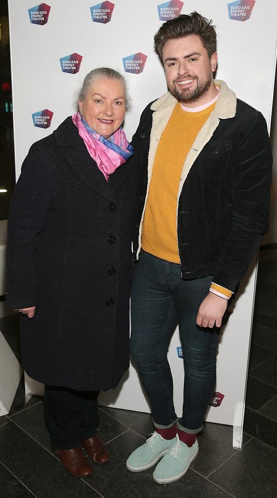 Veronica Butler and James Butler at the opening night of the musical 'The Wedding Singer' at the Bord Gais Energy Theatre, Dublin (Picture:Brian McEvoy).