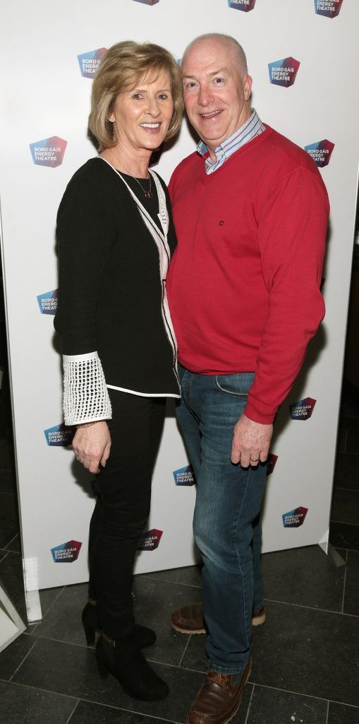Susan Jackson and Damien Jackson at the opening night of the musical 'The Wedding Singer' at the Bord Gais Energy Theatre, Dublin (Picture:Brian McEvoy).