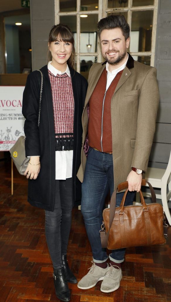 Clementine McNeice and James Patrice at the launch of the AVOCA Spring Summer 2017 Collection at their Rathcoole Store-photo Kieran Harnett