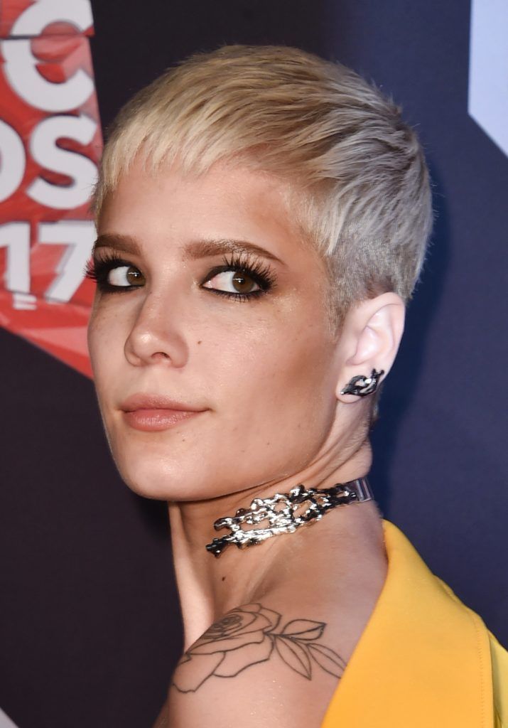Singer Halsey attends the 2017 iHeartRadio Music Awards which broadcast live on Turner's TBS, TNT, and truTV at The Forum on March 5, 2017 in Inglewood, California.  (Photo by Alberto E. Rodriguez/Getty Images)