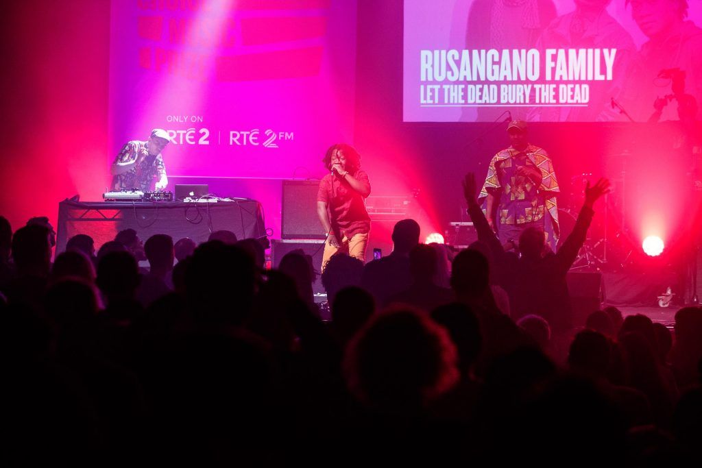 Rusangano Family winners of the RTE Choice Music Prize pictured at the RTE Choice Music Prize Live Event in Vicar Street, Dublin on 09/03/17. Picture by Andres Poveda