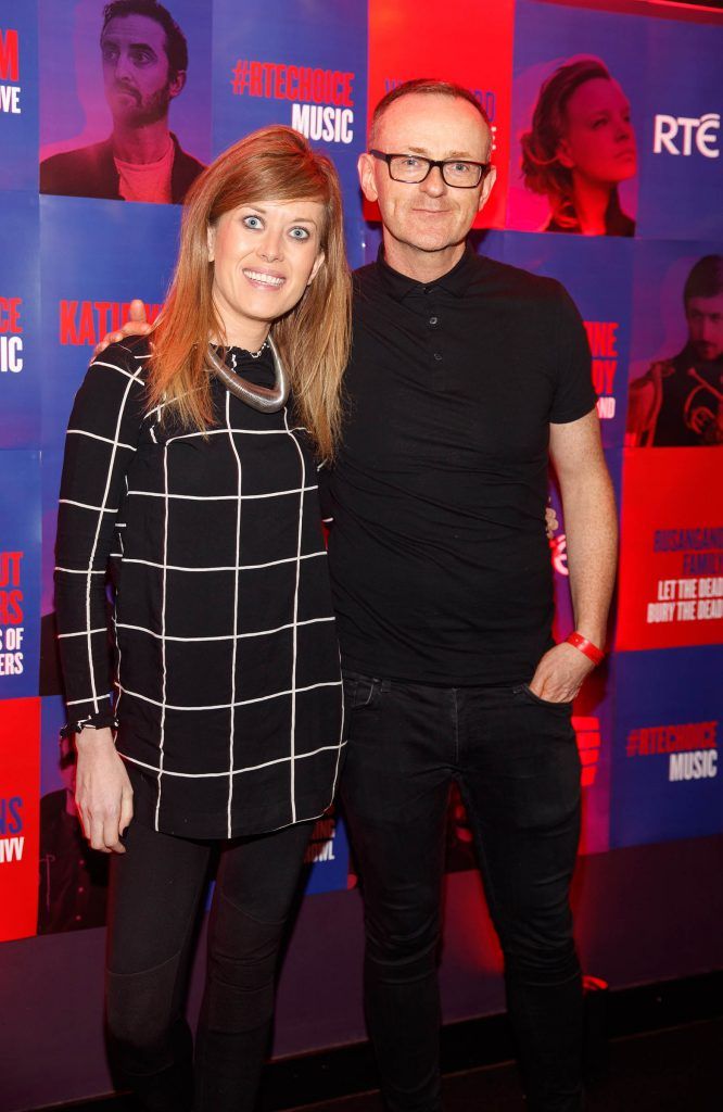 Maureen Catterson and Neil O'Gorman pictured at the RTE Choice Music Prize Live Event in Vicar Street, Dublin on 09/03/17. Picture by Andres Poveda