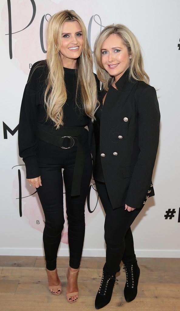 Melissa Mills Bari and Michelle Tighe at the opening of the POCO by Pippa bespoke pop up denim store in Dundrum Town Centre, Dublin (Picture by Brian McEvoy).