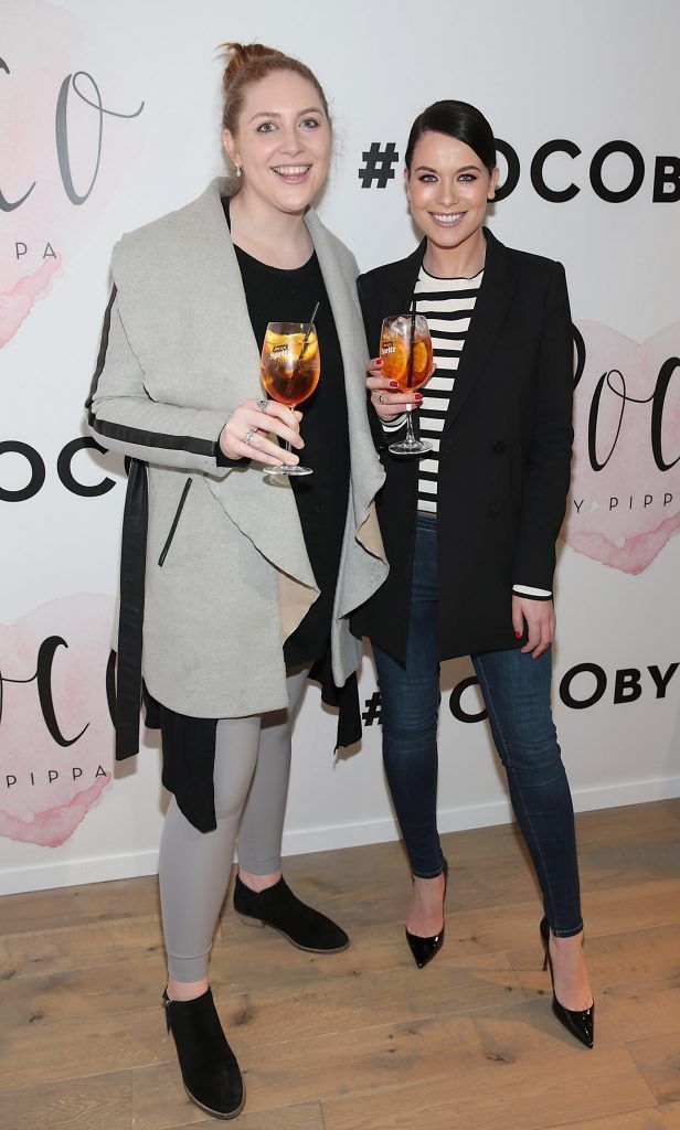 Fiona O Regan and Michelle McGrath at the opening of the POCO by Pippa bespoke pop up denim store in Dundrum Town Centre, Dublin (Picture by Brian McEvoy).