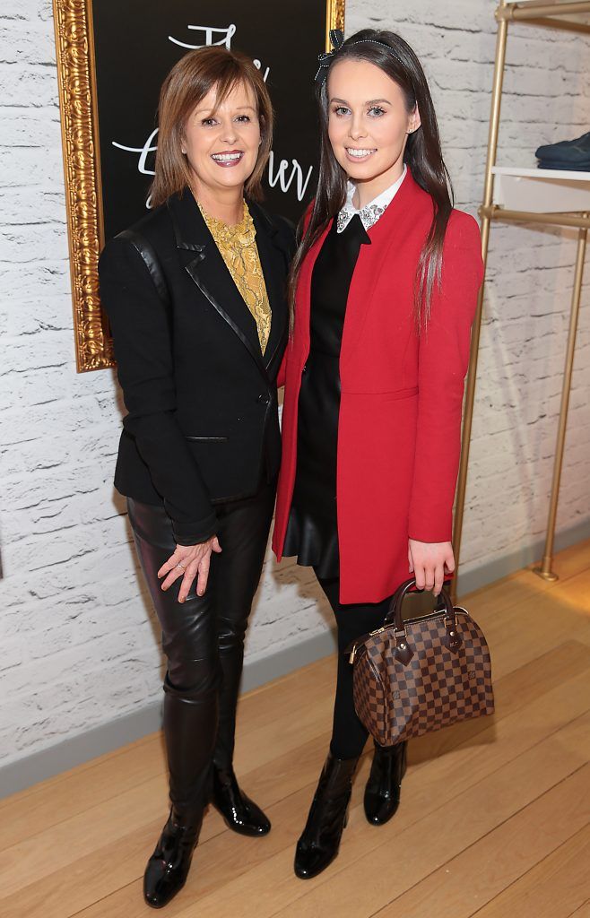 Lorraine Costigan and Megan Costigan at the opening of the POCO by Pippa bespoke pop up denim store in Dundrum Town Centre, Dublin (Picture by Brian McEvoy).