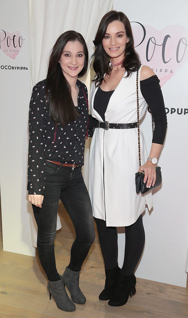 Julia Fitzpatrick and Karen Fitzpatrick at the opening of the POCO by Pippa bespoke pop up denim store in Dundrum Town Centre, Dublin (Picture by Brian McEvoy).