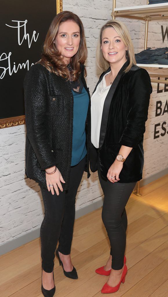 Emma Duff and Mary Duff at the opening of the POCO by Pippa bespoke pop up denim store in Dundrum Town Centre, Dublin (Picture by Brian McEvoy).
