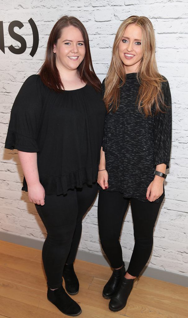 Michelle Dardis and Sarah Carroll at the opening of the POCO by Pippa bespoke pop up denim store in Dundrum Town Centre, Dublin (Picture by Brian McEvoy).