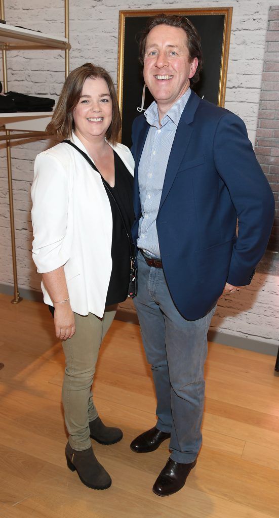 Jenny Webster and David Webster at the opening of the POCO by Pippa bespoke pop up denim store in Dundrum Town Centre, Dublin (Picture by Brian McEvoy).