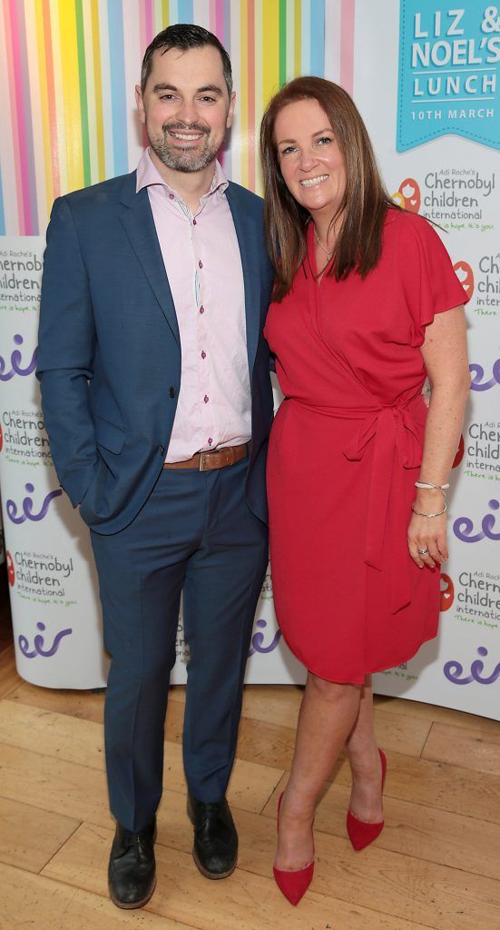 Karl Henry and Dr Ciara Kelly at Liz and Noel's Chernobyl Lunch in Fire Restaurant, Mansion House on Dawson Street, Dublin (Photo by Brian McEvoy).