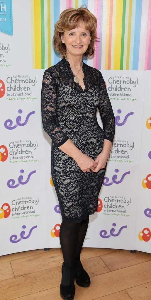 Adi Roche at Liz and Noel's Chernobyl Lunch in Fire Restaurant, Mansion House on Dawson Street, Dublin (Photo by Brian McEvoy).