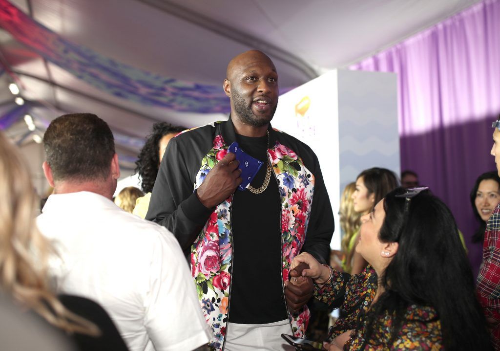 Former NBA player Lamar Odom at Nickelodeon's 2017 Kids' Choice Awards at USC Galen Center on March 11, 2017 in Los Angeles, California.  (Photo by Christopher Polk/Getty Images)