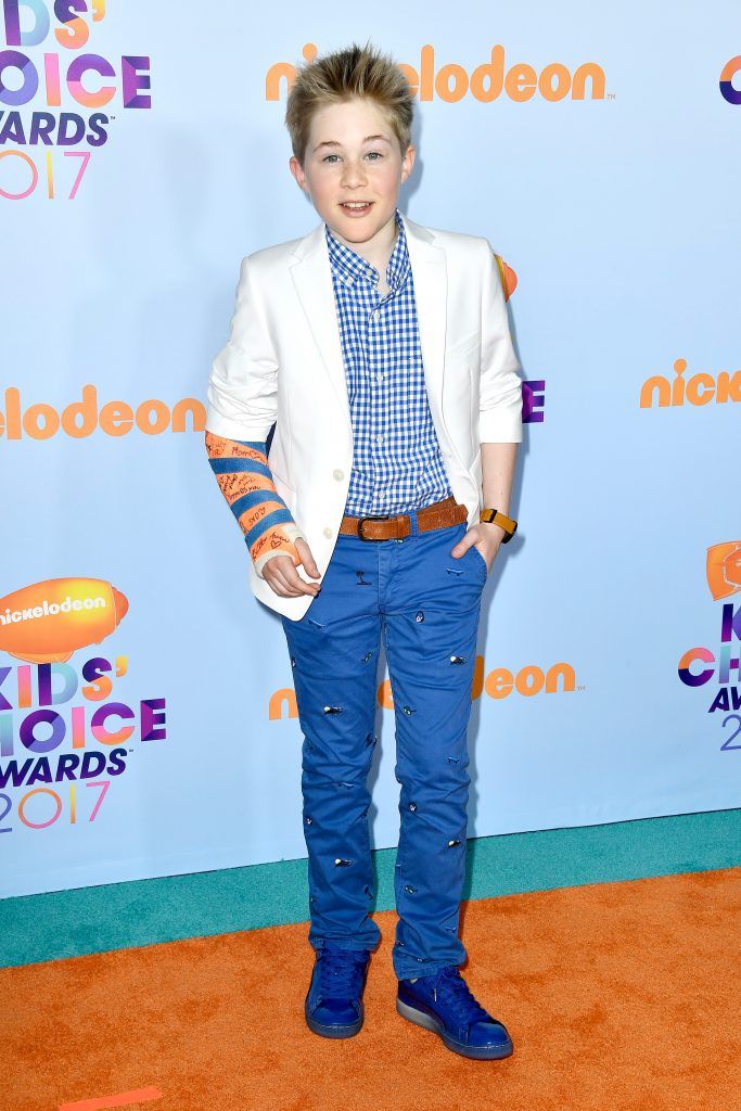Actor Casey Simpson at Nickelodeon's 2017 Kids' Choice Awards at USC Galen Center on March 11, 2017 in Los Angeles, California.  (Photo by Frazer Harrison/Getty Images)
