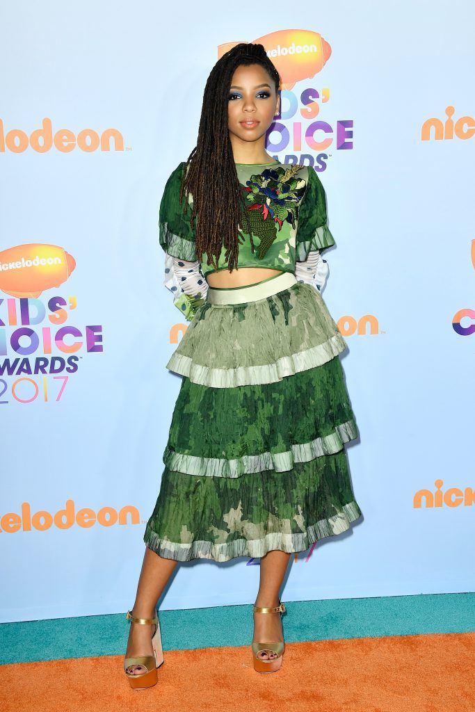 Actor Halle Bailey at Nickelodeon's 2017 Kids' Choice Awards at USC Galen Center on March 11, 2017 in Los Angeles, California.  (Photo by Frazer Harrison/Getty Images)