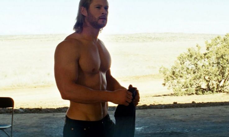 Here's a video of Chris Hemsworth's workout routine - you're very welcome
