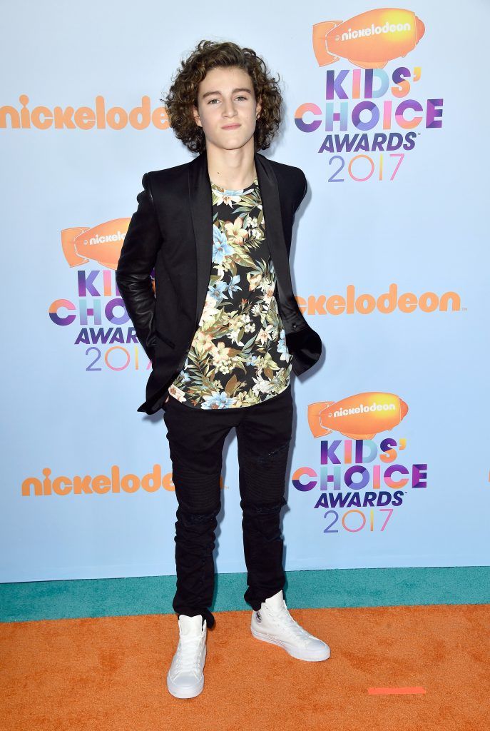 Actor Brandon Spink at Nickelodeon's 2017 Kids' Choice Awards at USC Galen Center on March 11, 2017 in Los Angeles, California.  (Photo by Frazer Harrison/Getty Images)