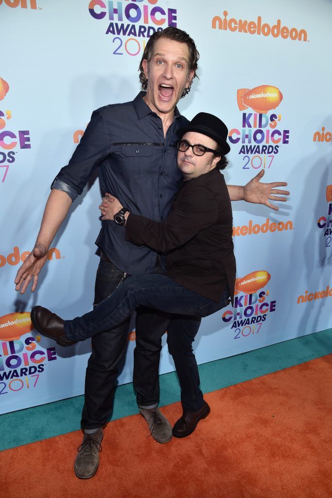 Actor Jeffrey Brown (L) and Actor  Michael Cohen at Nickelodeon's 2017 Kids' Choice Awards at USC Galen Center on March 11, 2017 in Los Angeles, California.  (Photo by Alberto E. Rodriguez/Getty Images)