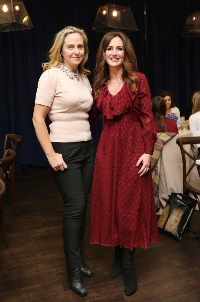 Pictured at the Kiehls and Arnotts supper launch event of Midnight Recovery Botanical Cleansing Oil held at Clodagh's Kitchen were (LtoR) Debbie O'Donnell and Lorraine Keane. The highly anticipated launch of Midnight Recovery Botanical Cleansing Oil takes place from March 19th. Photo: Sasko Lazarov/Photocall Ireland