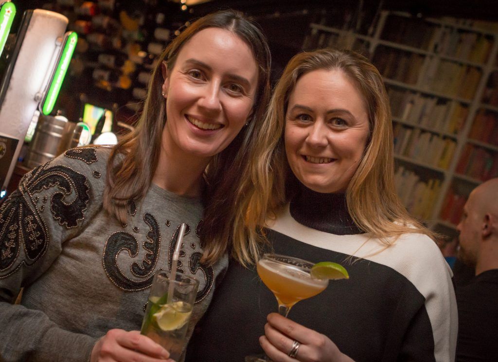 Pictured are Louise McDermott and Nikki Condron at the launch of The Bitter Truth & Drumshanbo Gunpowder Irish Gin cocktail collaboration at The Exchequer Dublin 2 on Wednesday evening. Photos by Tom O'Brien.