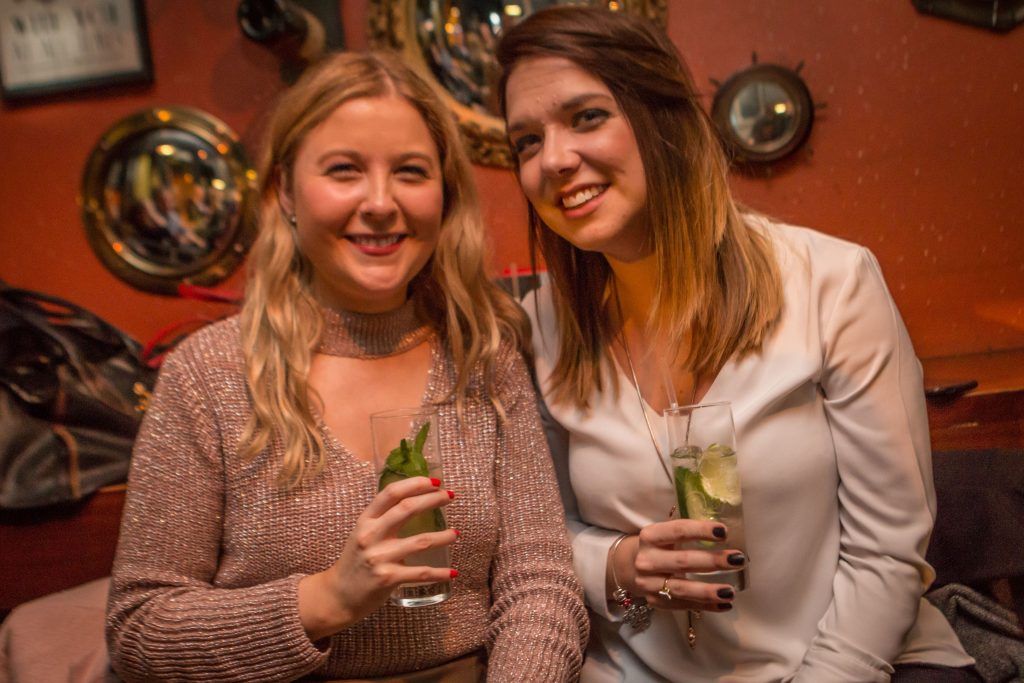 Pictured are Lorraine Boyle and Sarah Duffy at the launch of The Bitter Truth & Drumshanbo Gunpowder Irish Gin cocktail collaboration at The Exchequer Dublin 2 on Wednesday evening. Photos by Tom O'Brien.