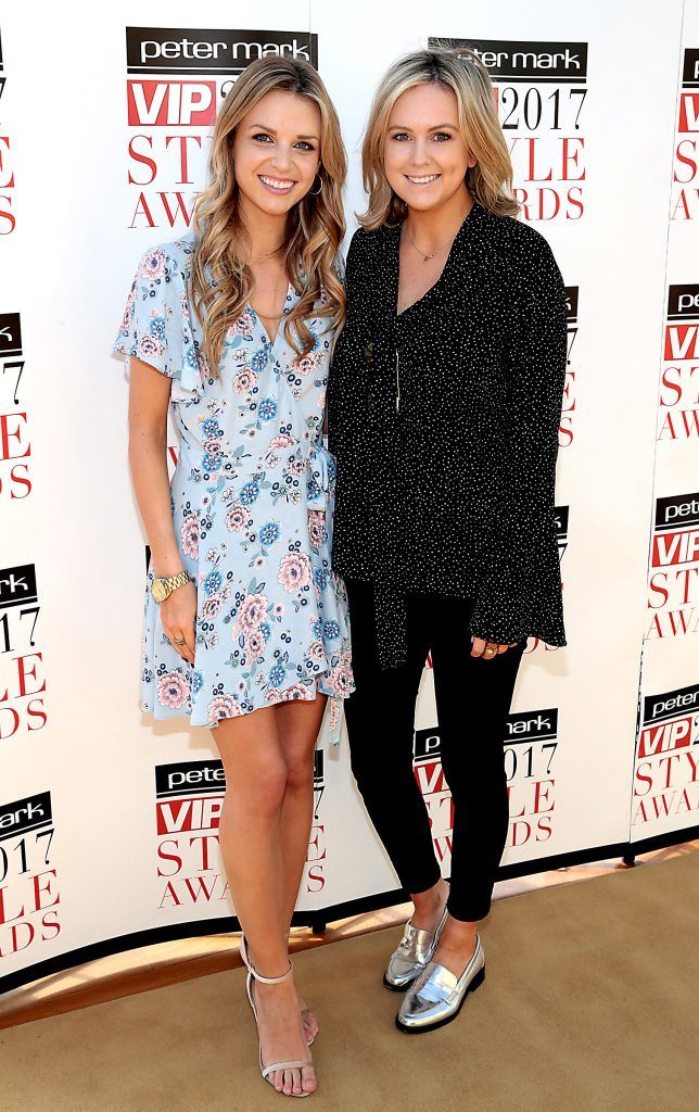 Ruth O Neill and Cassie Stokes pictured at the launch of the Peter Mark VIP Style Awards 2017 at the Marker Hotel, Grand Canal Square, Dublin. Pictures by Brian McEvoy.