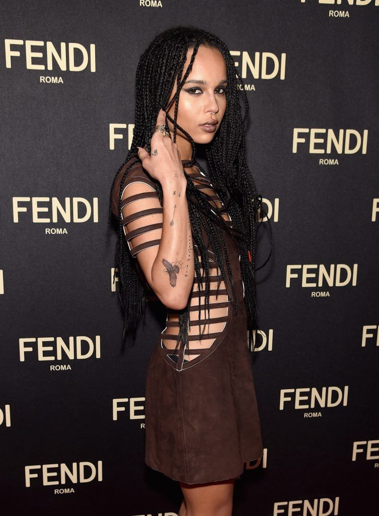 Zoe Kravitz attends FENDI celebrates the opening of the New York flagship store on February 13, 2015 in New York City.  (Photo by Dimitrios Kambouris/Getty Images for FENDI)