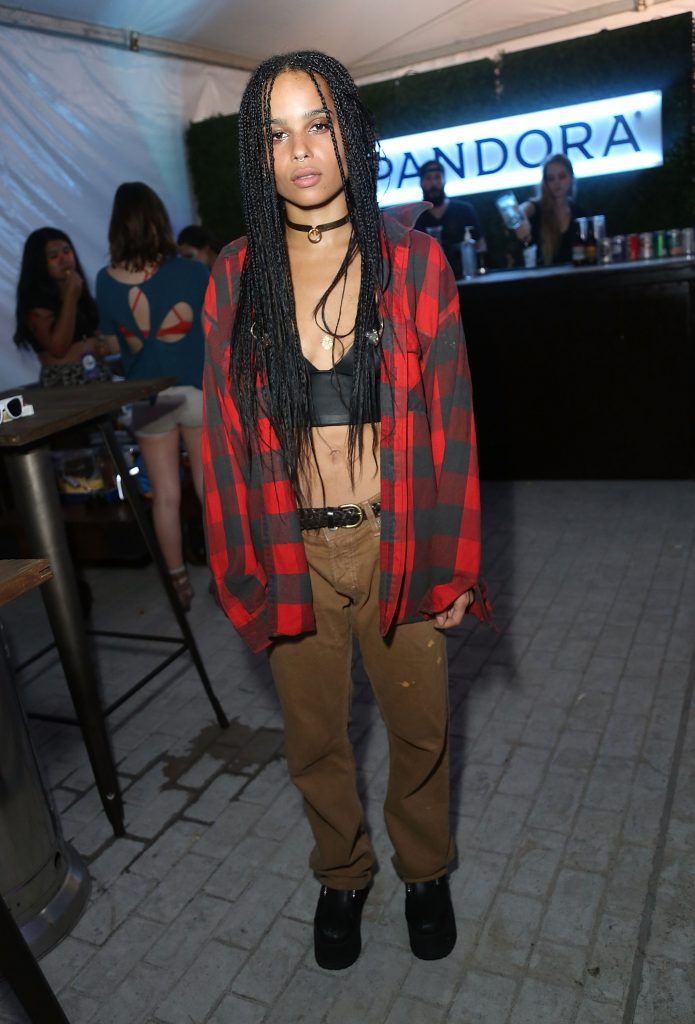 Zoe Kravitz of Lolawolf backstage during the PANDORA Discovery Den SXSW on March 18, 2015 in Austin, Texas.  (Photo by Rachel Murray/Getty Images for PANDORA Media)
