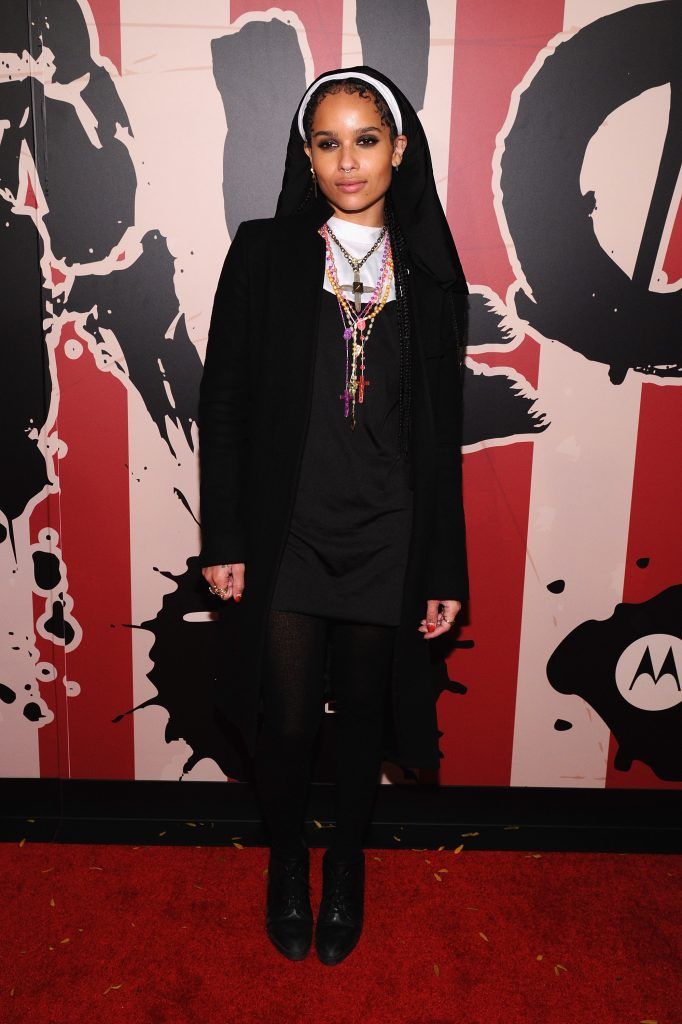 Zoe Kravitz attends Moto X presents Heidi Klum's 15th Annual Halloween Party sponsored by SVEDKA Vodka at TAO Downtown on October 31, 2014 in New York City.  (Photo by Ilya S. Savenok/Getty Images for Heidi Klum)